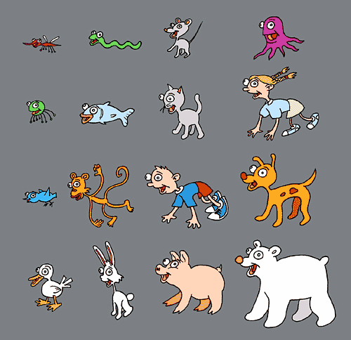 The first-gig poster animals, 1997